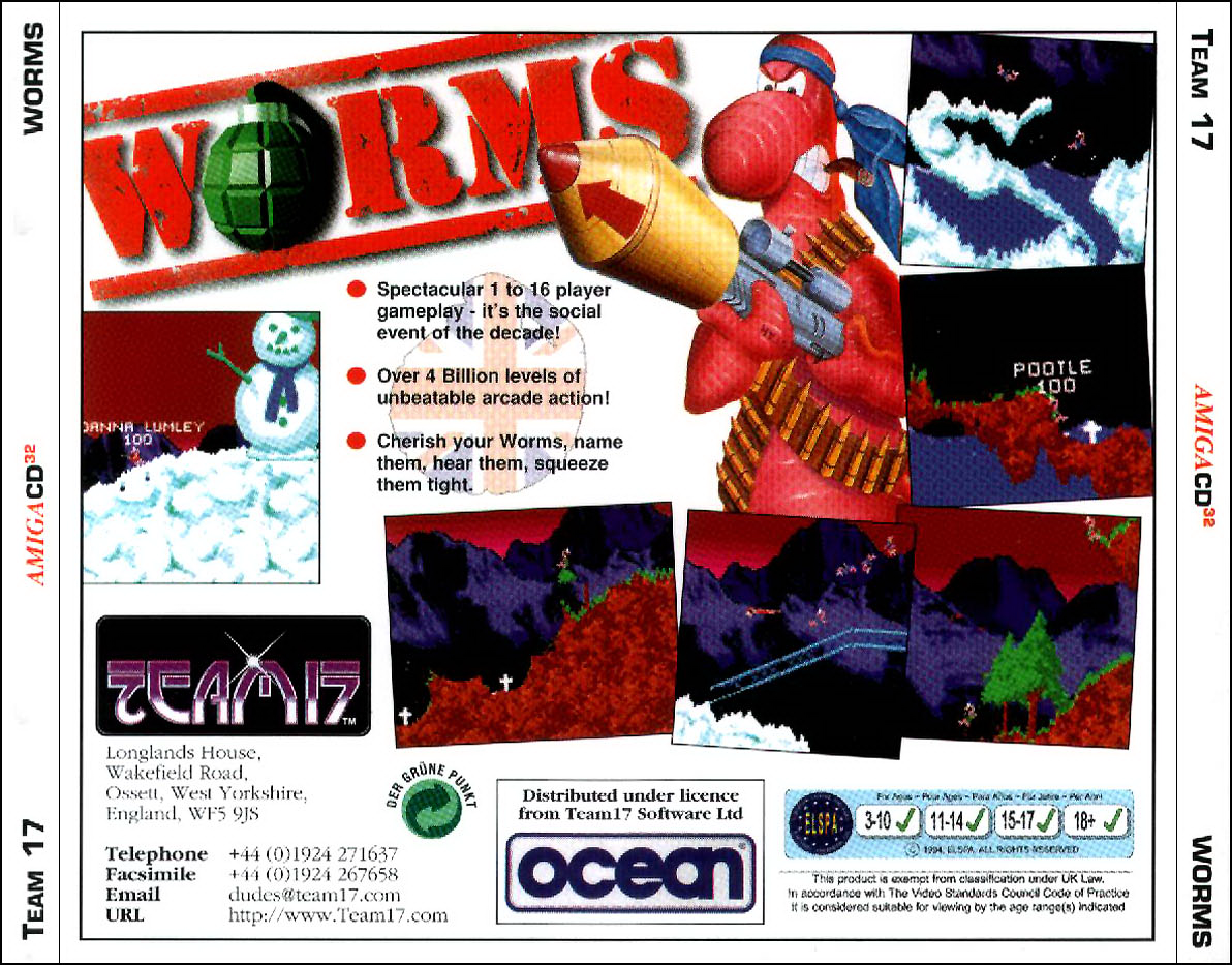 Worms screenshot 3 for Amiga CD32